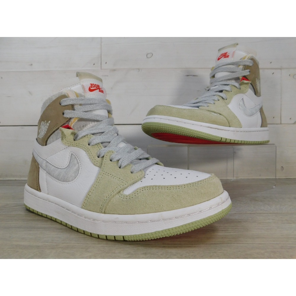 Nike Air Jordan 1 High Zoom CMFT Olive Aura CT0979-102 Women's Size 7 Sneakers